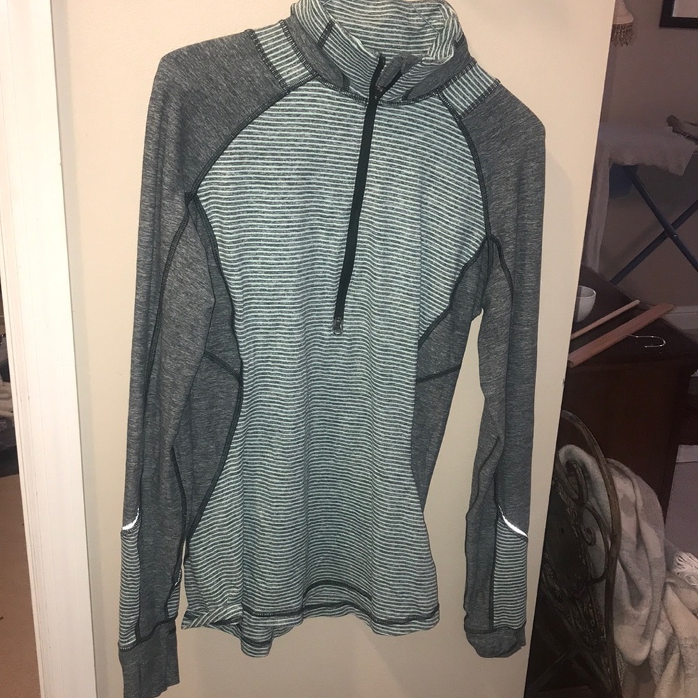 Striped 1/2 Zip